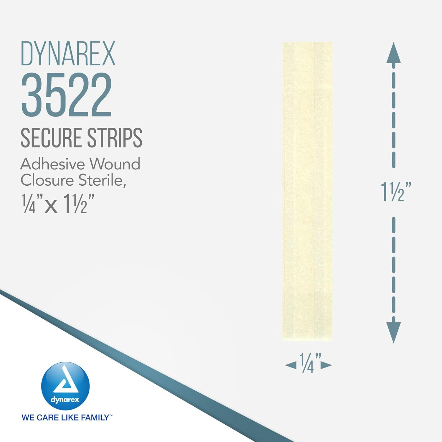 1/4"x1-1/2" SecureStrip Adhesive Wound Closures, 6 per pouch - Image 7