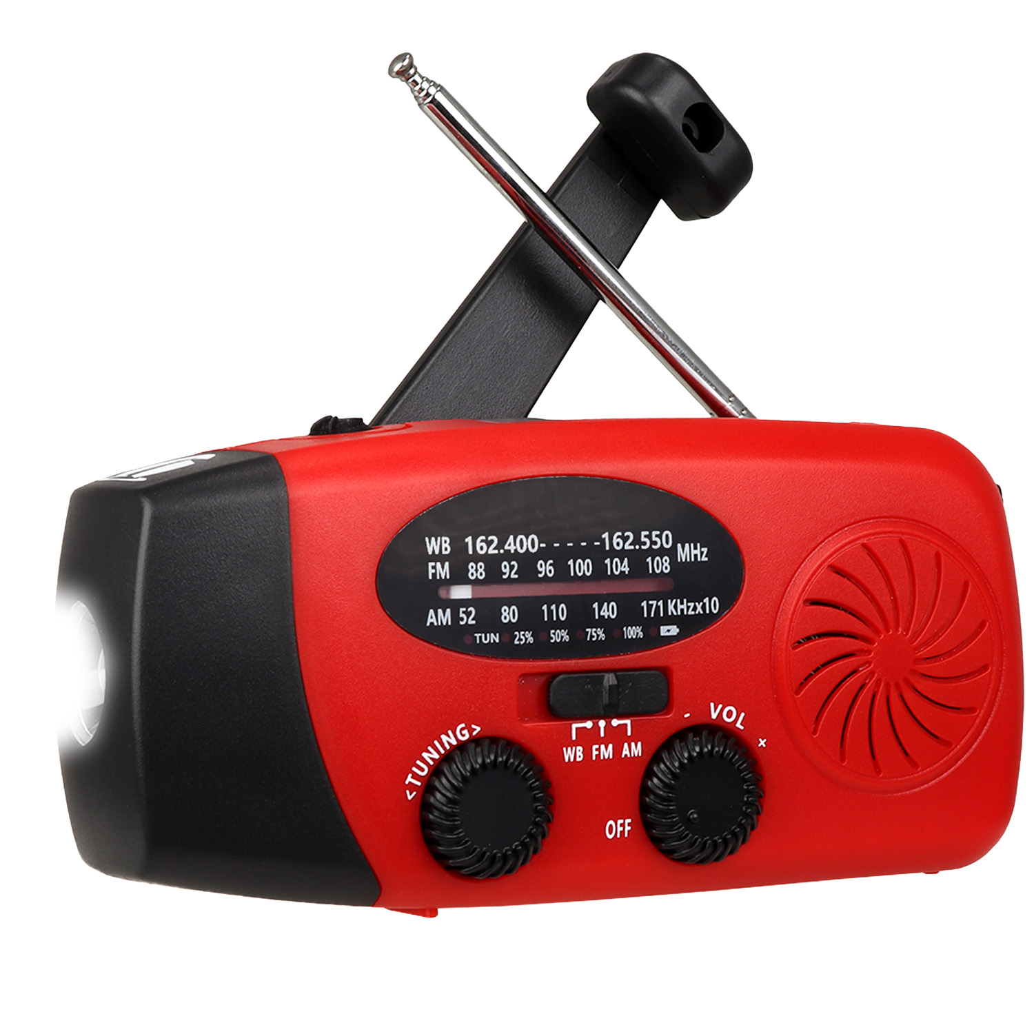 4 in 1 Dynamo Solar NOAA Weather Band Radio and Flashlight - Image 6