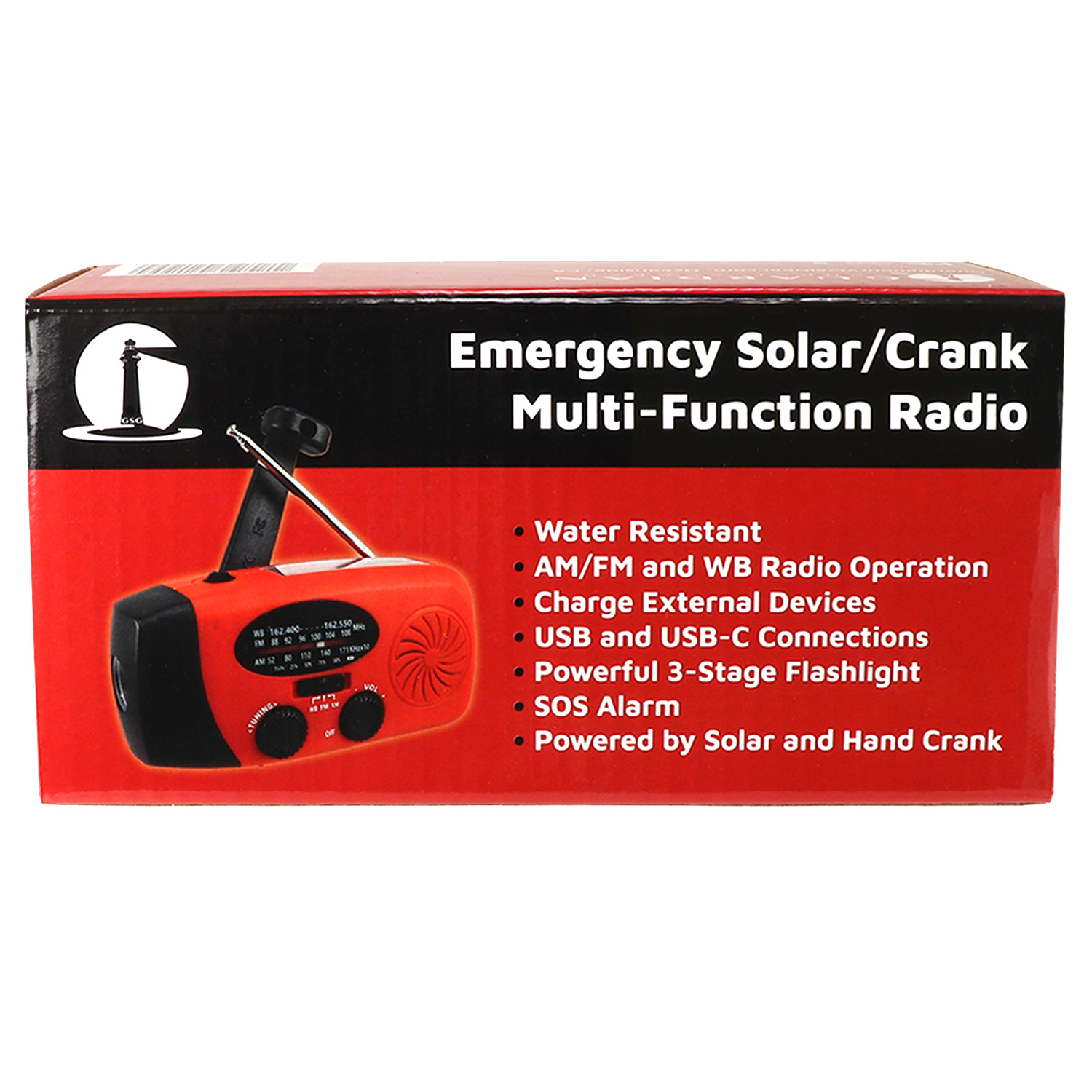 4 in 1 Dynamo Solar NOAA Weather Band Radio and Flashlight - Image 4