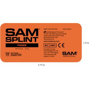 Alternative view of Sam Splint, Reusable - Finger, 10 pack
