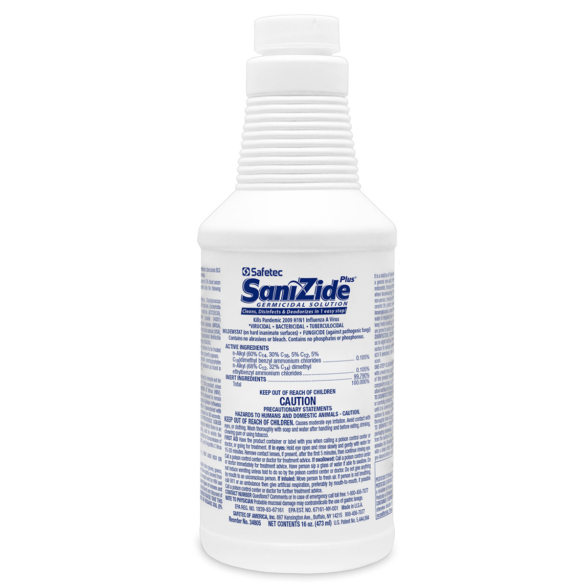 Sanizide Plus Environmental Surface Germicidal Solution, 16 oz. bottle w/ trigger - 1 each - Image 5