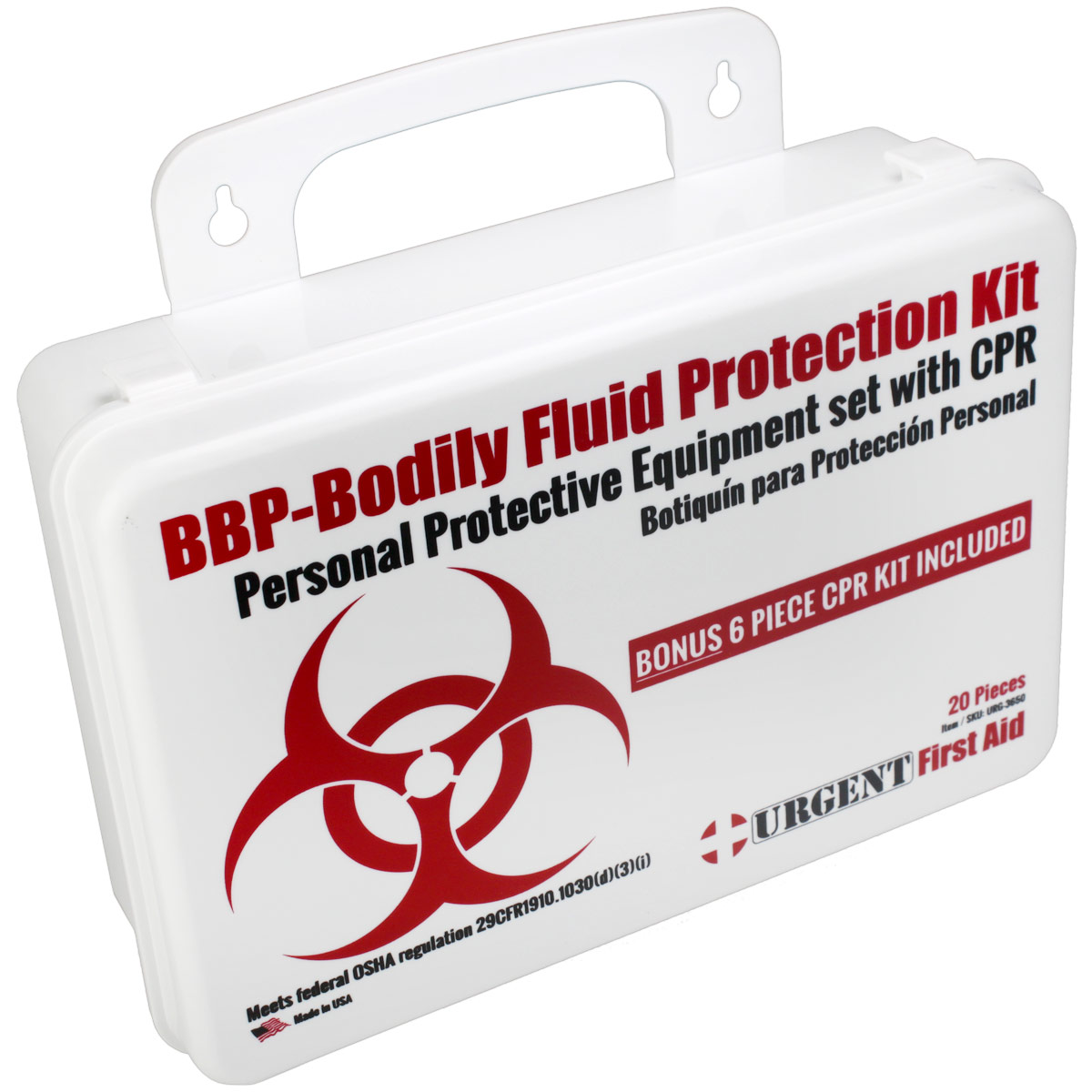 BBP / Bodily Fluid Protection Kit with Bonus 6 piece CPR kit for additional Rescuer Protection - Image 4