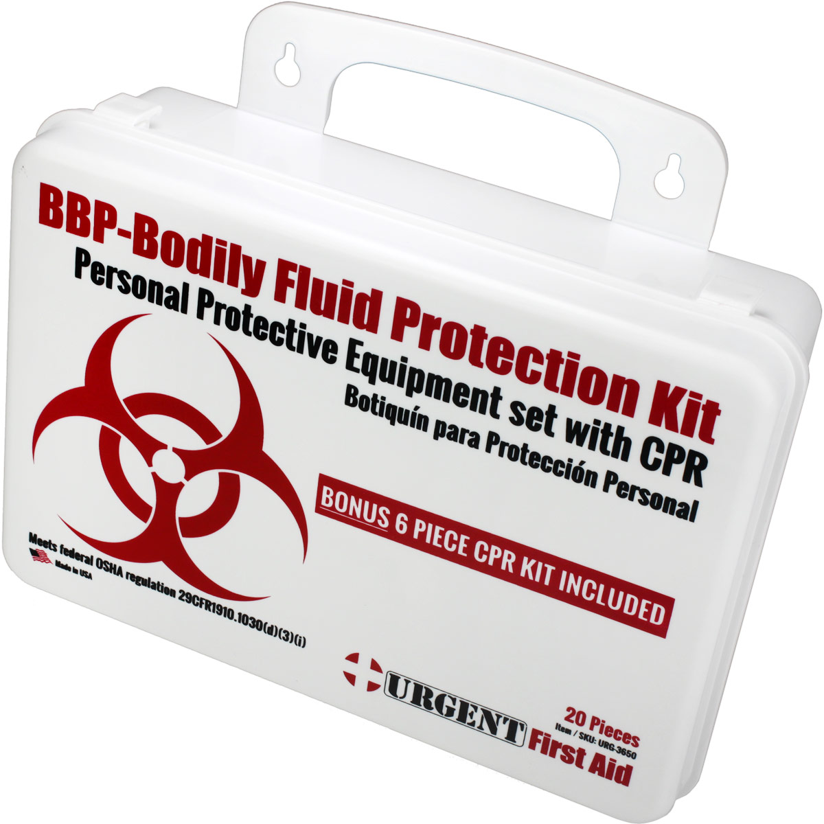 BBP / Bodily Fluid Protection Kit with Bonus 6 piece CPR kit for additional Rescuer Protection - Image 5